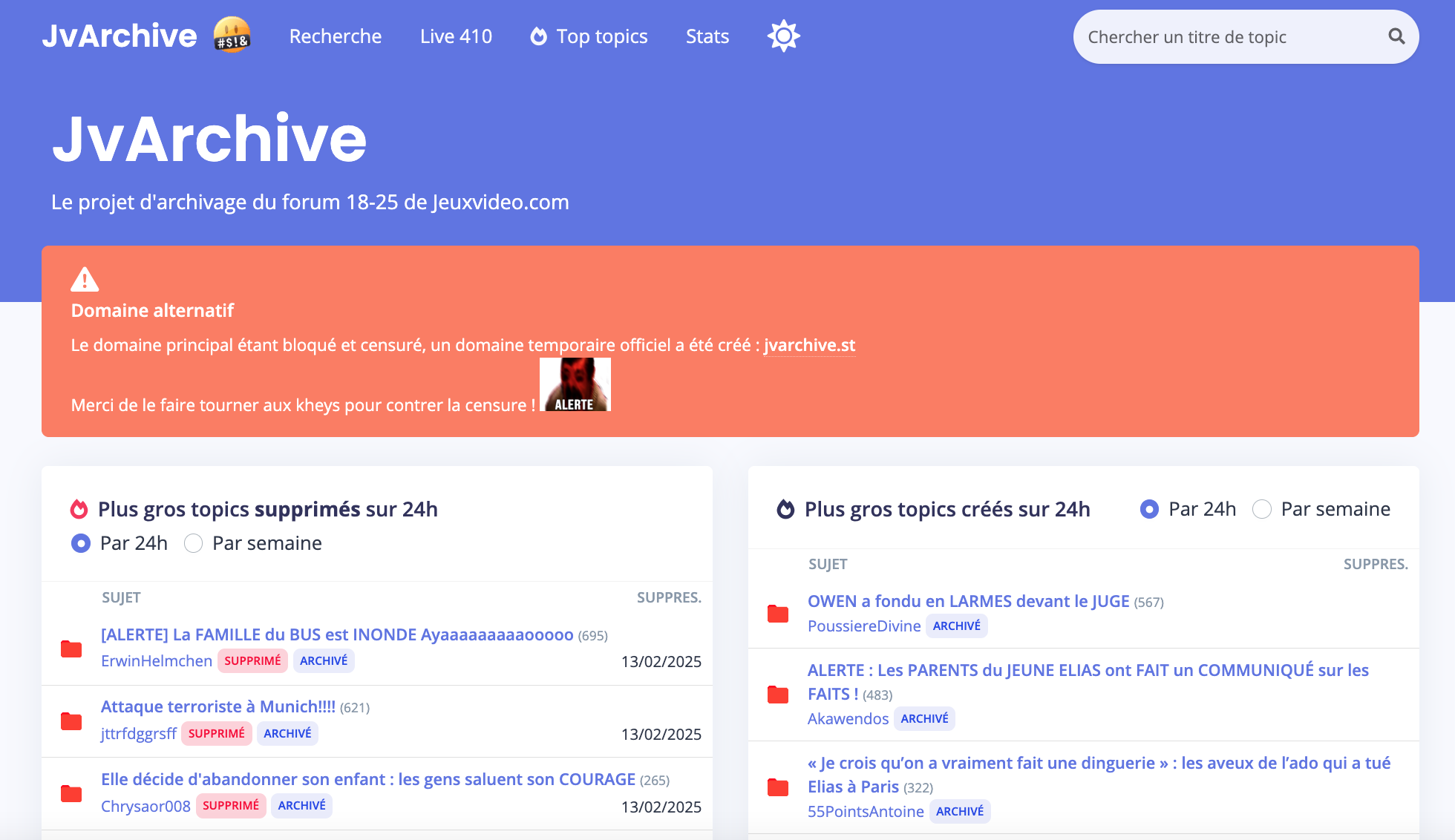 jvarchive forum 18-25