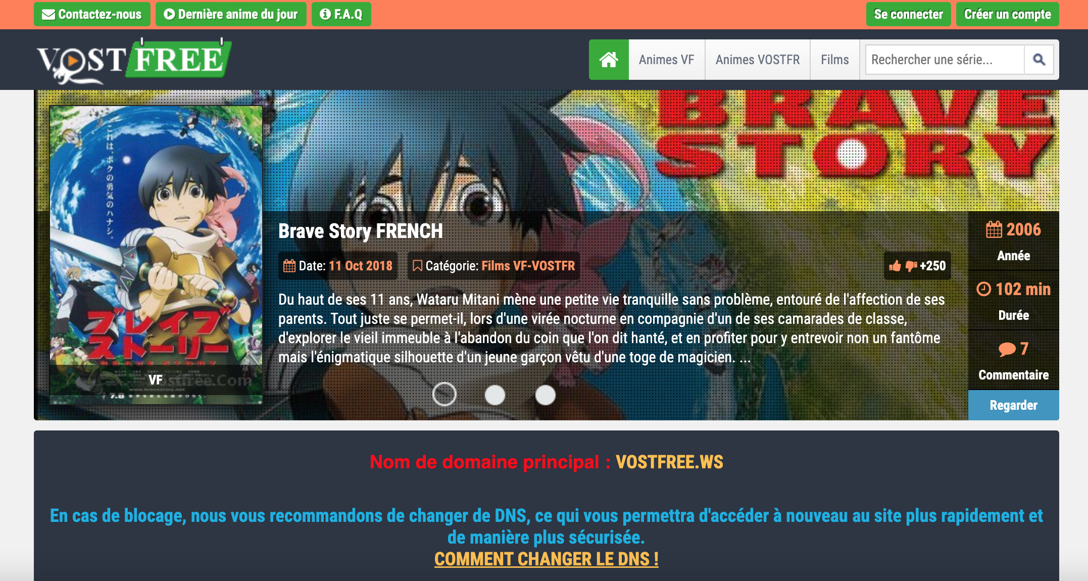 vostfree nouvelle adresse 2025