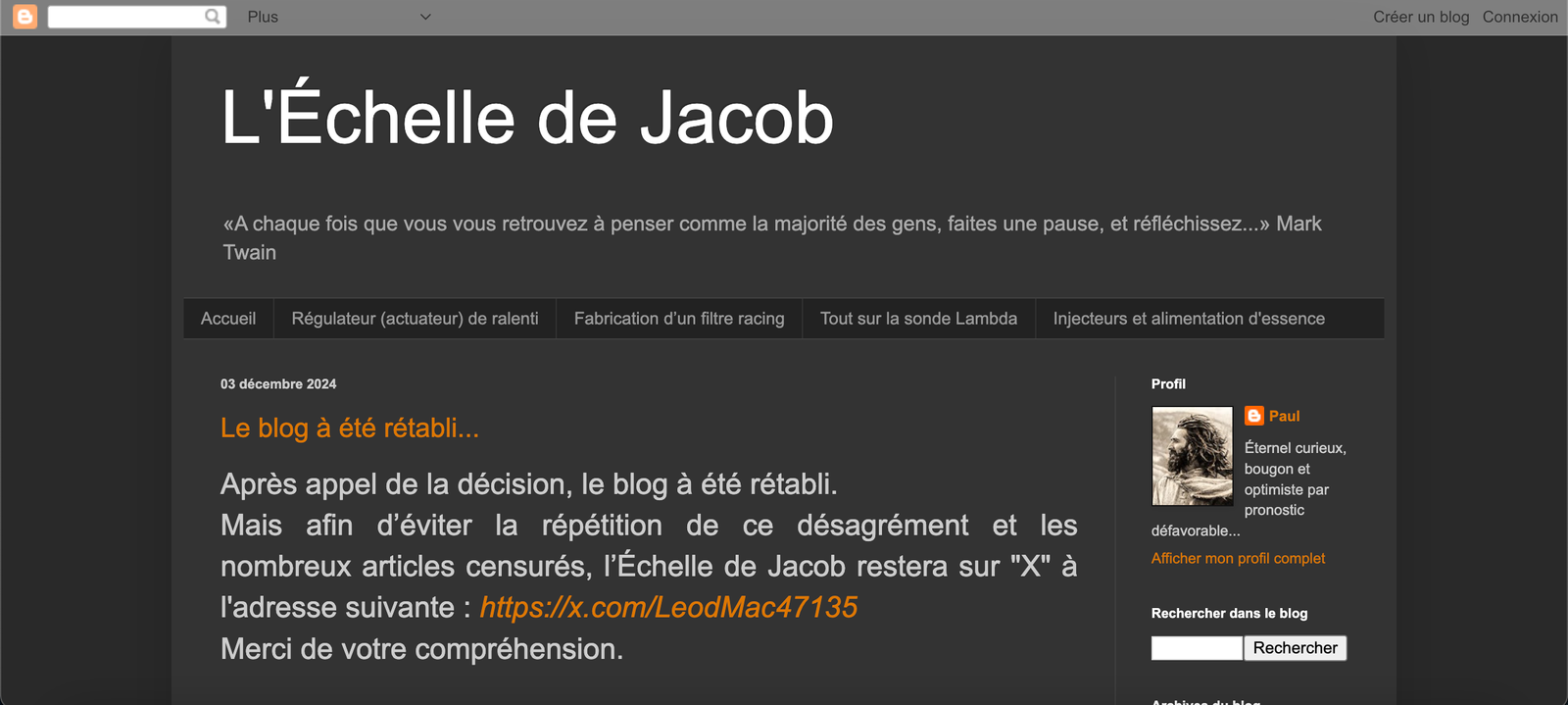 échelle de jacob