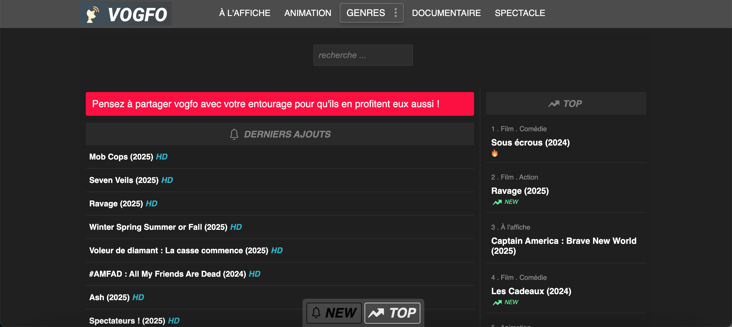 vogfo nouvelle adresse
