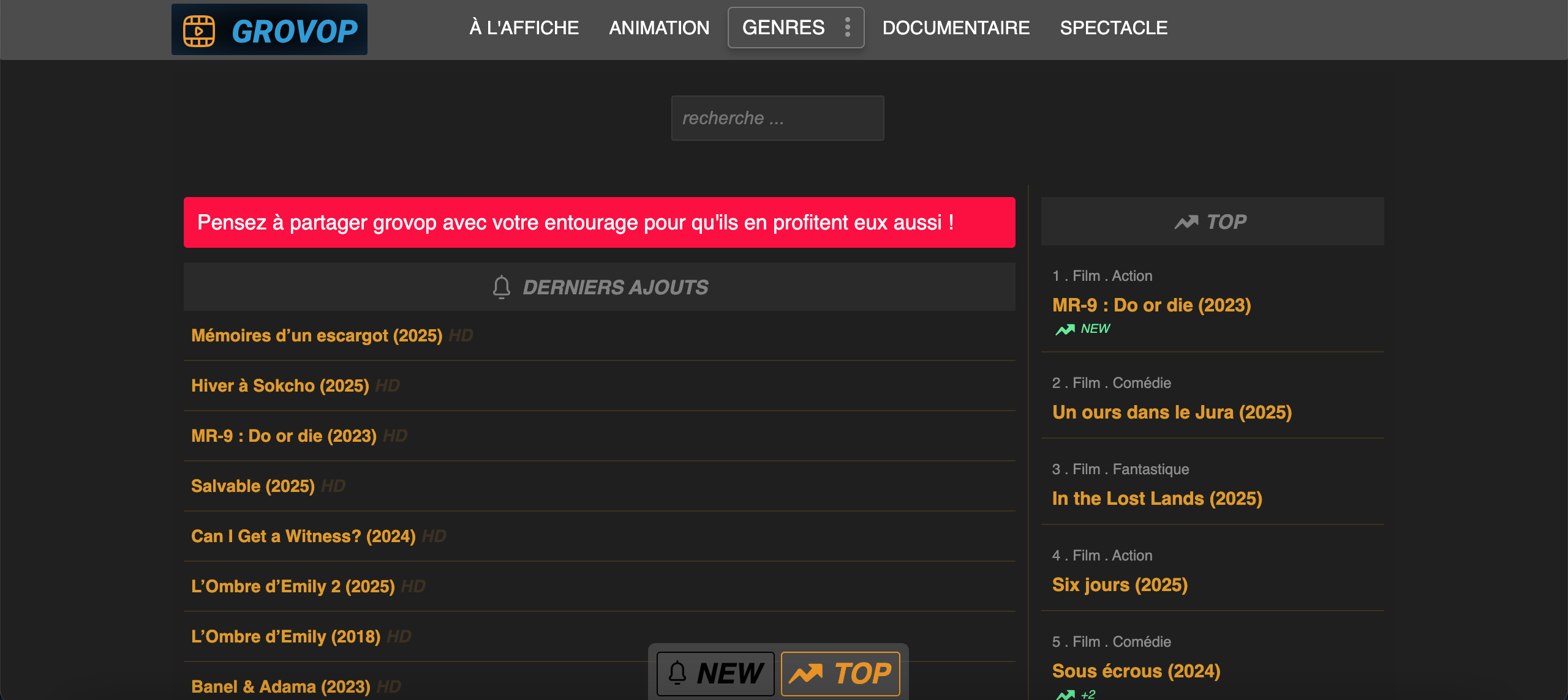 grovop nouvelle adresse 2025