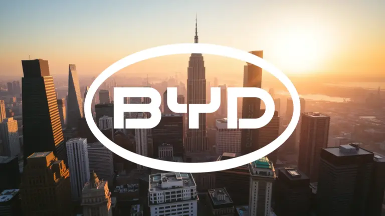 BYD en difficulté : le géant chinois de l’électrique confronté à un premier recul Logo et informations de BYD