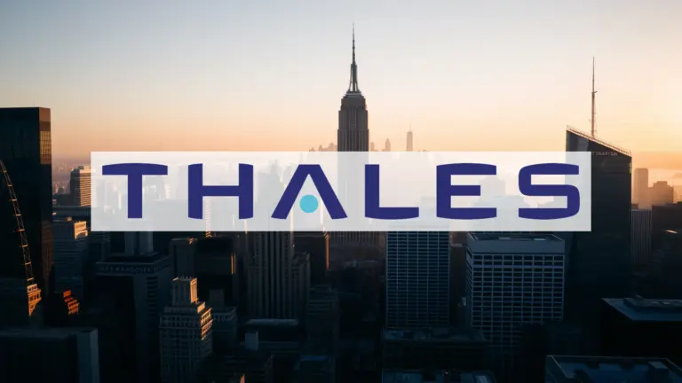 Thales : une semaine qui commence dans le rouge Logo et informations de Thales