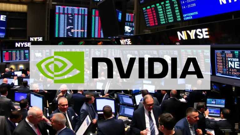 Nvidia : le géant de l’IA confronté à la volatilité des marchés Logo et informations de Nvidia