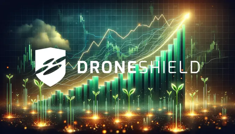 DroneShield : une performance boursière en décalage avec des résultats exceptionnels Logo et informations de DroneShield