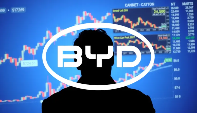 BYD : l’expansion internationale peut-elle compenser la crise en Chine ? Logo et informations de BYD