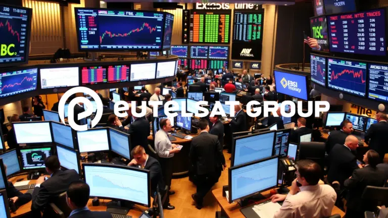 Eutelsat en pleine tourmente : le départ surprise du directeur financier Logo et informations de Eutelsat