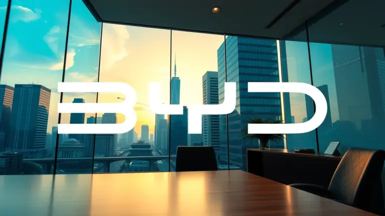 Logo et informations de BYD