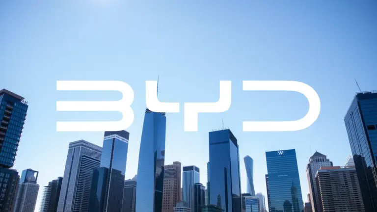 BYD : la robotique et les records de gamme ne suffisent pas à convaincre la Bourse Logo et informations de BYD